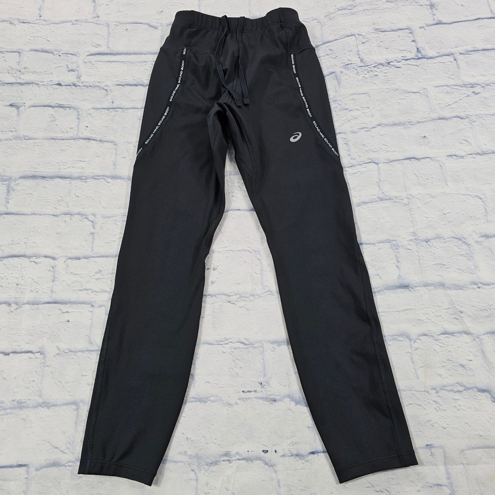 ASICS  Race High Leggings Womens XS Black Athletic Running Workout Yoga